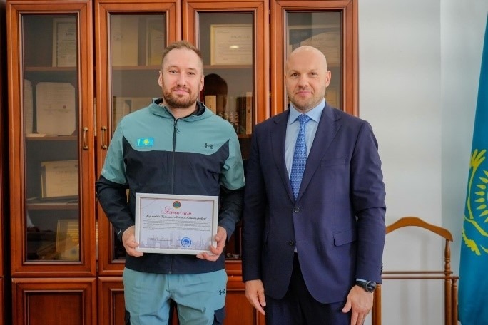 Василий Левит спортшылармен кездесуі