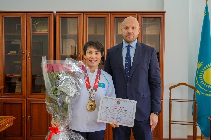 Кездесуге қатысқан спортшылар